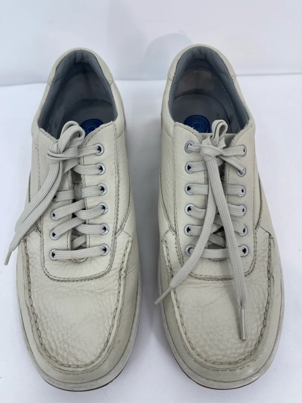 ROCKPORT Men's Casual Leather Sneakers/SHOES  in Off-White SIZE 9M